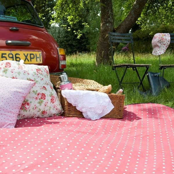 Picknick-Strand Decke rot