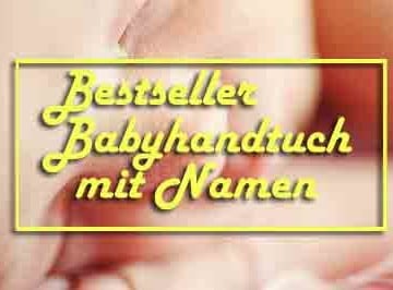 Bestseller bestickte Babyhandtücher mit Namen